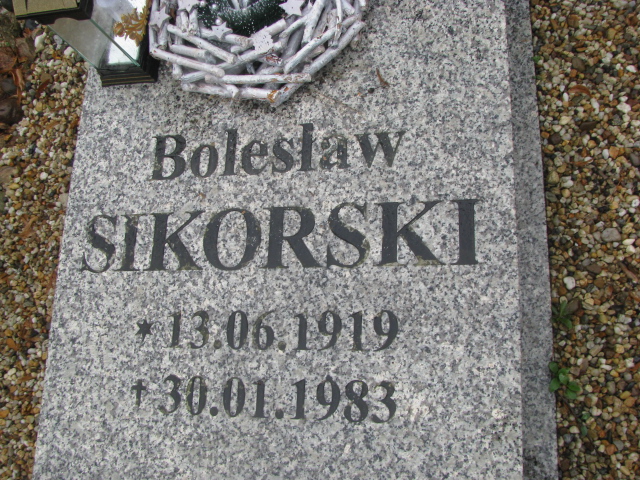 Bolesław Sikorski 1919 Żary CK 4986 - Grobonet - Wyszukiwarka osób pochowanych