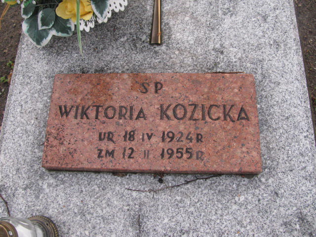 Wiktoria Kozicka 1924 Żary CK 4986 - Grobonet - Wyszukiwarka osób pochowanych