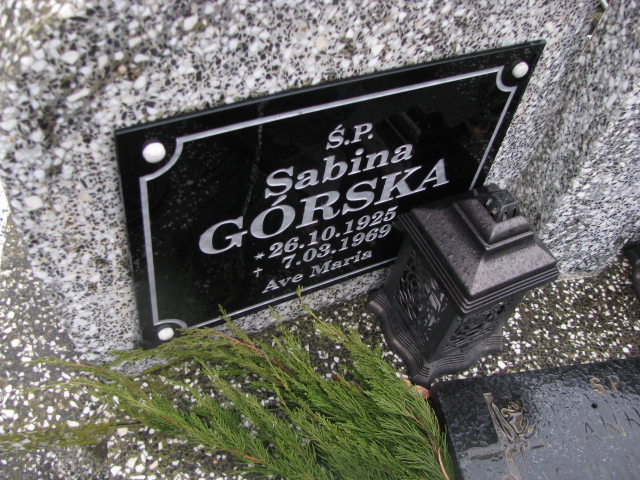 Sabina Górska  1925 Żary CK 4986 - Grobonet - Wyszukiwarka osób pochowanych