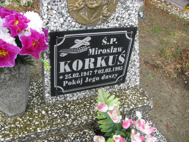 Mirosław Korkuś 1947 Żary CK 4986 - Grobonet - Wyszukiwarka osób pochowanych