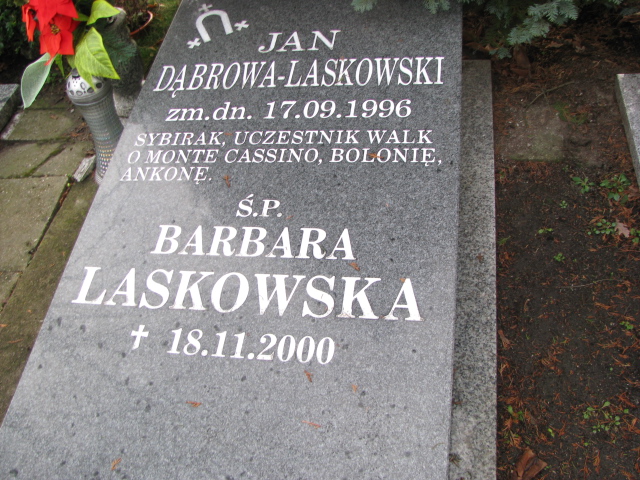 Jan Dąbrowa Laskowski Żary CK 4986 - Grobonet - Wyszukiwarka osób pochowanych