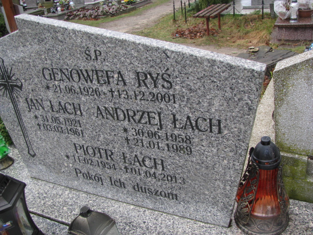 Piotr Łach 1954 Żary CK 4986 - Grobonet - Wyszukiwarka osób pochowanych