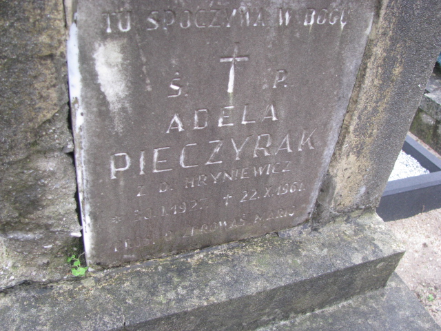 Adela Pieczyrak 1927 Żary CK 4986 - Grobonet - Wyszukiwarka osób pochowanych