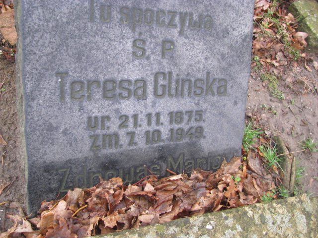 Teresa Glińska 1875 Żary CK 4986 - Grobonet - Wyszukiwarka osób pochowanych