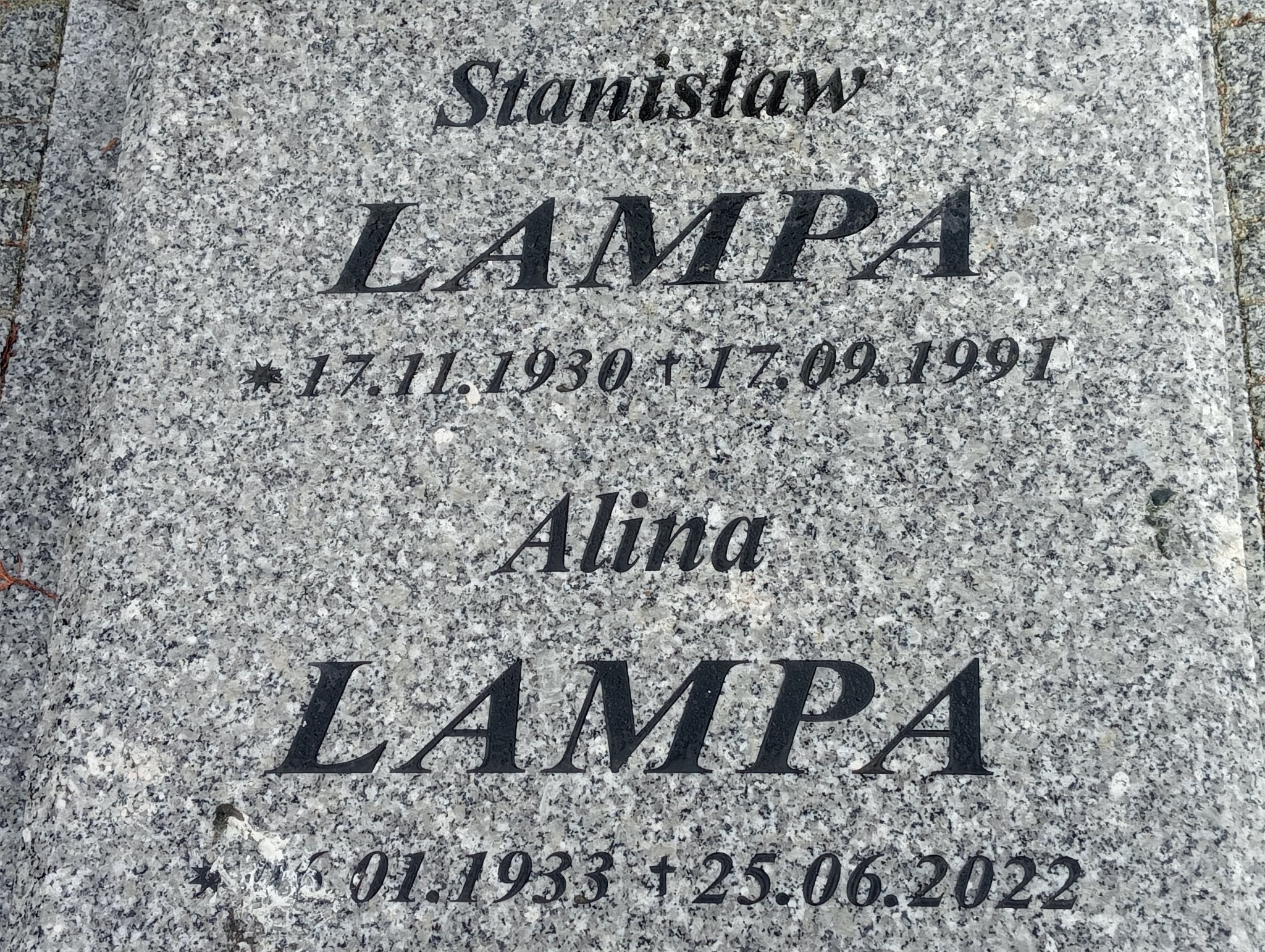 Stanisław Lampa 1930 Żary CK 4986 - Grobonet - Wyszukiwarka osób pochowanych