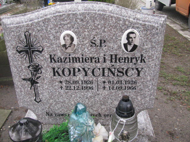 Henryk Kopyciński 1926 Żary CK 4986 - Grobonet - Wyszukiwarka osób pochowanych
