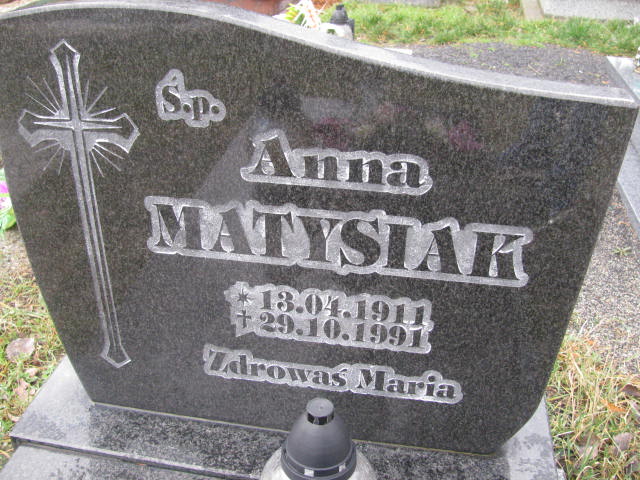 Anna Matysiak 1911 Żary CK 4986 - Grobonet - Wyszukiwarka osób pochowanych