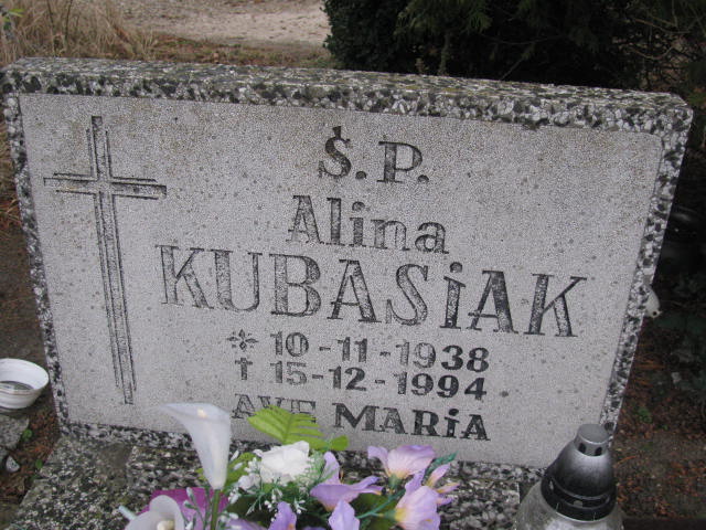 Alina Kubasiak 1938 Żary CK 4986 - Grobonet - Wyszukiwarka osób pochowanych