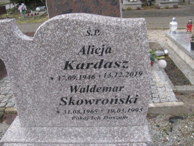 Alicja Kardasz 1946 Żary CK 4986 - Grobonet - Wyszukiwarka osób pochowanych