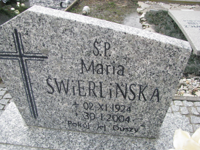 Maria Świerlińska 1924 Żary CK 4986 - Grobonet - Wyszukiwarka osób pochowanych