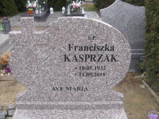 Franciszka Kasprzak 1932 Żary CK 4986 - Grobonet - Wyszukiwarka osób pochowanych