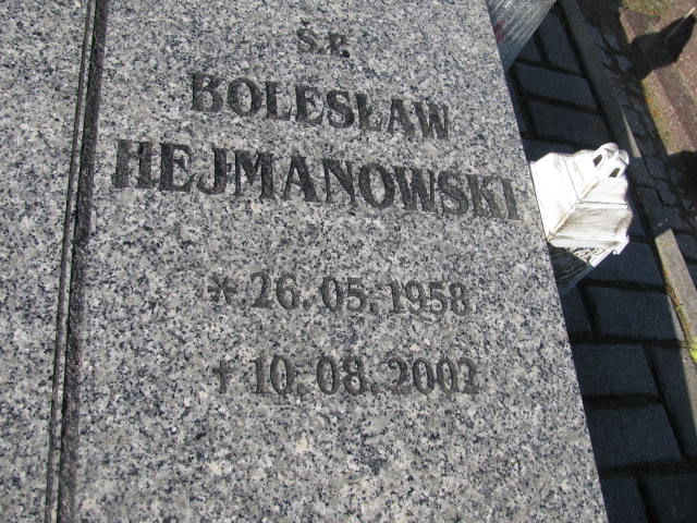 Bolesław Hejmanowski 1958 Żary CK 4986 - Grobonet - Wyszukiwarka osób pochowanych