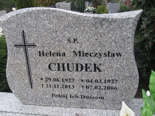 Helena Chudek 1927 Żary CK 4986 - Grobonet - Wyszukiwarka osób pochowanych