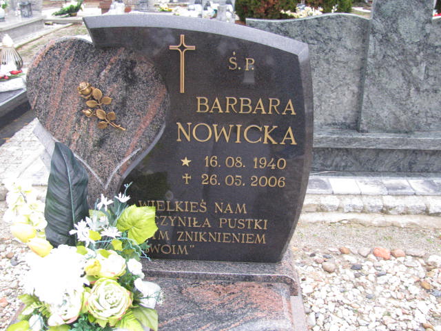 Barbara Nowicka 1940 Żary CK 4986 - Grobonet - Wyszukiwarka osób pochowanych