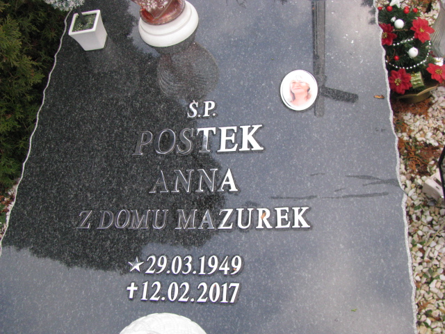 Anna Postek 1949 Żary CK 4986 - Grobonet - Wyszukiwarka osób pochowanych