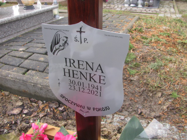Irena Henke 1941 Żary CK 4986 - Grobonet - Wyszukiwarka osób pochowanych