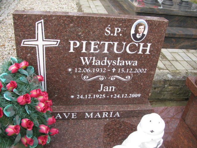 Władysława Pietuch 1932 Żary CK 4986 - Grobonet - Wyszukiwarka osób pochowanych