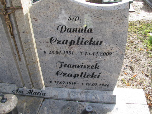 Danuta Czaplicka 1951 Żary CK 4986 - Grobonet - Wyszukiwarka osób pochowanych