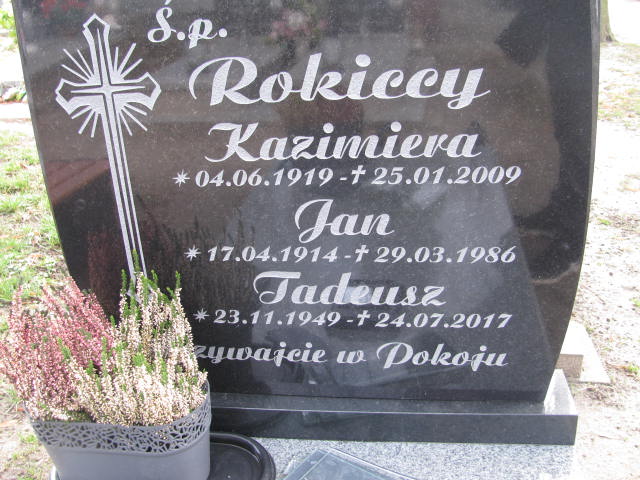 Tadeusz Krzysztof Rokicki 1949 Żary CK 4986 - Grobonet - Wyszukiwarka osób pochowanych