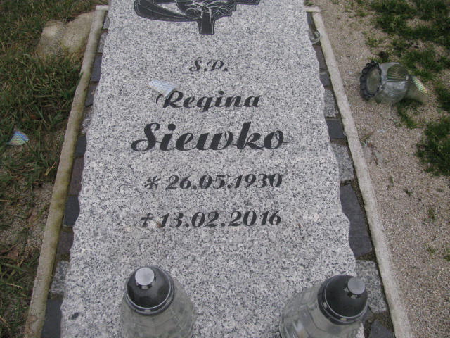 Regina Siewko 1930 Żary CK 4986 - Grobonet - Wyszukiwarka osób pochowanych