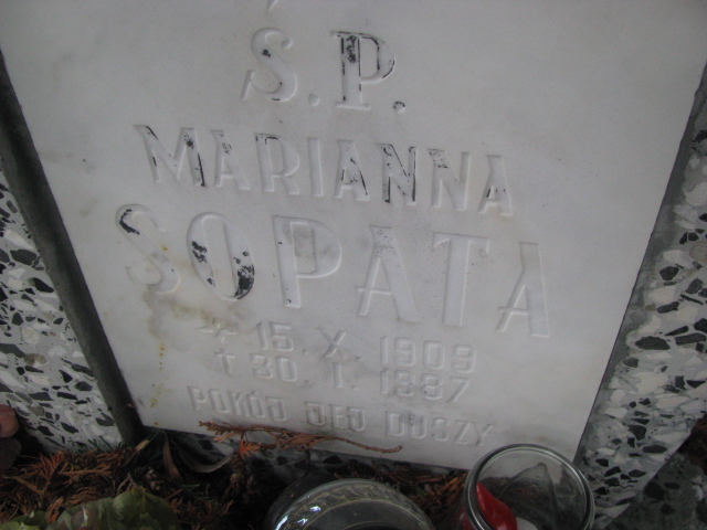 Marianna Sopata 1909 Żary CK 4986 - Grobonet - Wyszukiwarka osób pochowanych