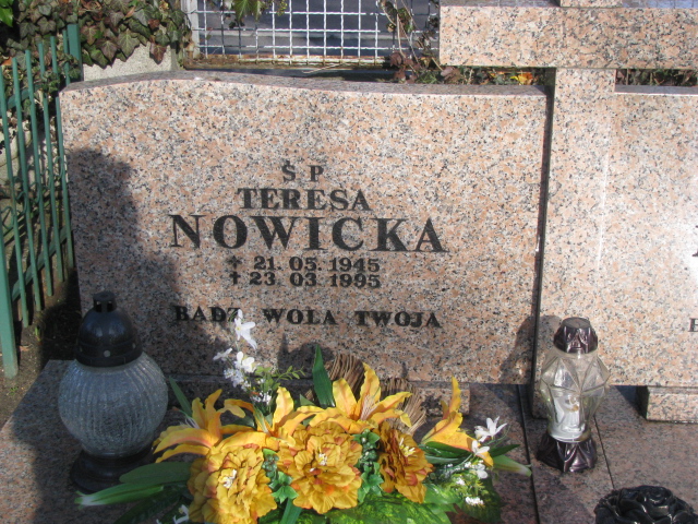 Teresa Nowicka 1945 Żary CK 4986 - Grobonet - Wyszukiwarka osób pochowanych