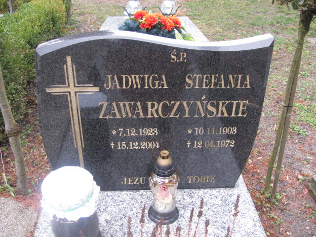 Jadwiga Zawarczyńska 1923 Żary CK 4986 - Grobonet - Wyszukiwarka osób pochowanych