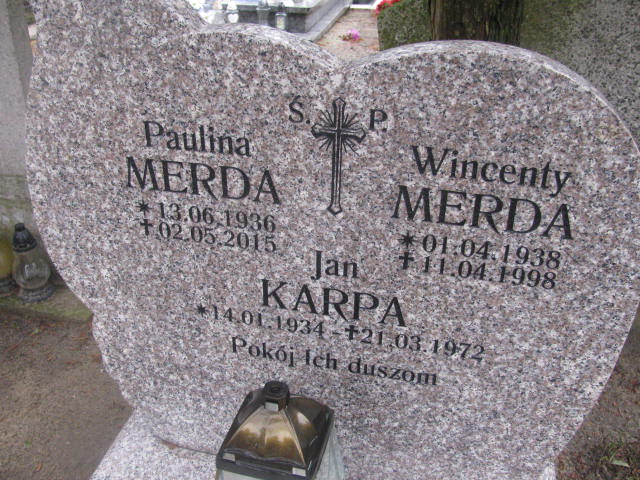 Wincenty Merda 1938 Żary CK 4986 - Grobonet - Wyszukiwarka osób pochowanych