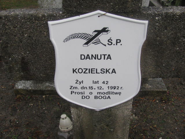 Danuta Kozielska Żary CK 4986 - Grobonet - Wyszukiwarka osób pochowanych