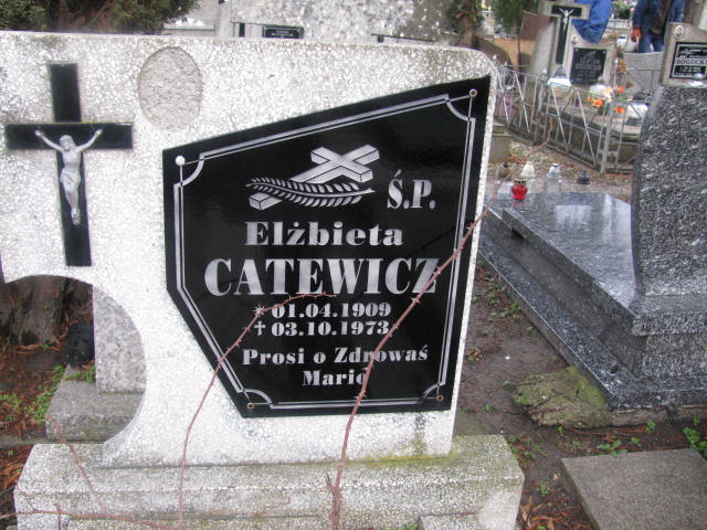 Elżbieta Catewicz 1909 Żary CK 4986 - Grobonet - Wyszukiwarka osób pochowanych