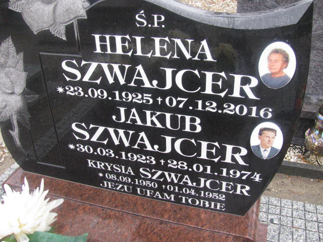 Krystyna Szwajcer 1950 Żary CK 4986 - Grobonet - Wyszukiwarka osób pochowanych