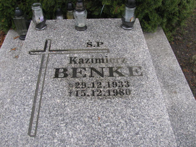 Kazimierz Benke 1933 Żary CK 4986 - Grobonet - Wyszukiwarka osób pochowanych