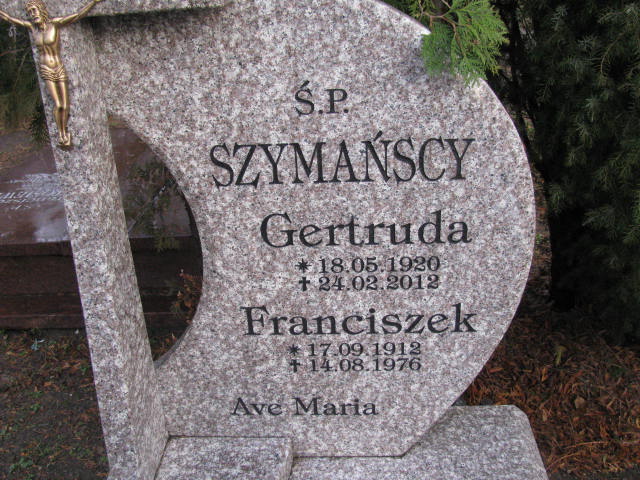 Franciszek Szymański 1912 Żary CK 4986 - Grobonet - Wyszukiwarka osób pochowanych