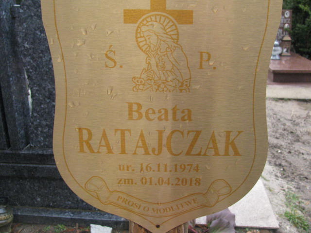 Beata Ratajczak 1974 Żary CK 4986 - Grobonet - Wyszukiwarka osób pochowanych