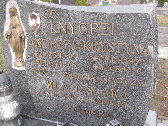 Andrzej Knycpel 1956 Żary CK 4986 - Grobonet - Wyszukiwarka osób pochowanych