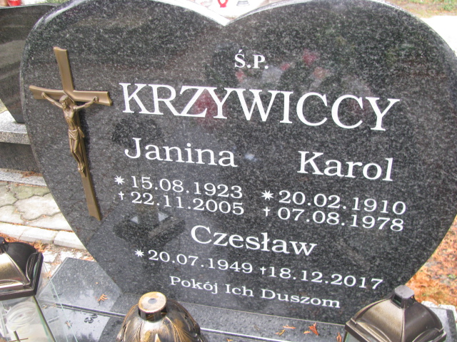Czesław Karol Krzywicki 1949 Żary CK 4986 - Grobonet - Wyszukiwarka osób pochowanych