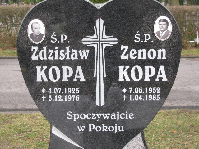 Zenon Kopa 1952 Żary CK 4986 - Grobonet - Wyszukiwarka osób pochowanych