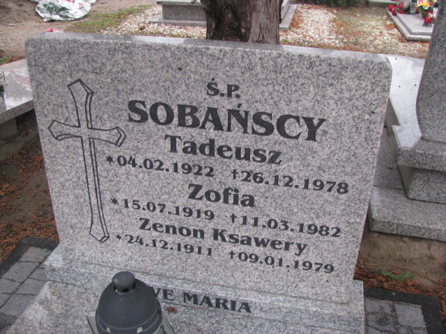 Tadeusz Sobański 1922 Żary CK 4986 - Grobonet - Wyszukiwarka osób pochowanych