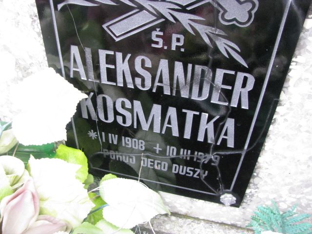 Aleksander Kosmatka 1908 Żary CK 4986 - Grobonet - Wyszukiwarka osób pochowanych