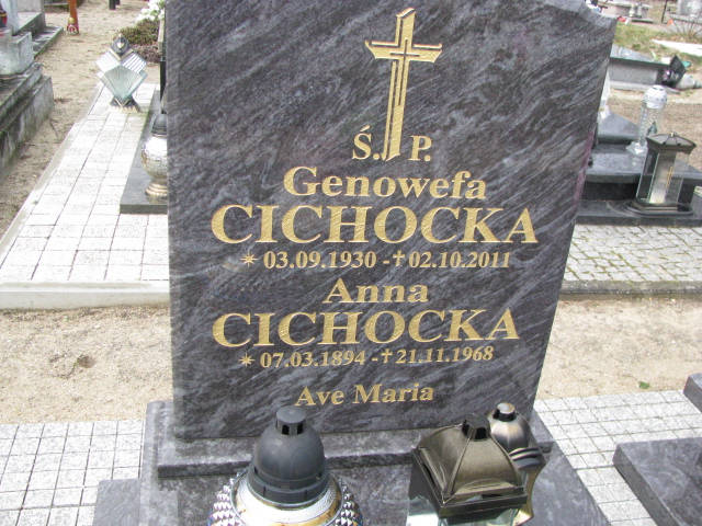 Anna Cichocka 1894 Żary CK 4986 - Grobonet - Wyszukiwarka osób pochowanych