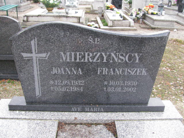 Joanna Mierzyńska 1932 Żary CK 4986 - Grobonet - Wyszukiwarka osób pochowanych