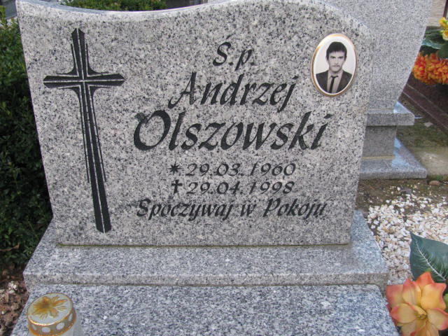 Andrzej Olszowski 1960 Żary CK 4986 - Grobonet - Wyszukiwarka osób pochowanych