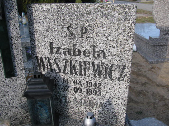 Izabela Waszkiewicz 1942 Żary CK 4986 - Grobonet - Wyszukiwarka osób pochowanych