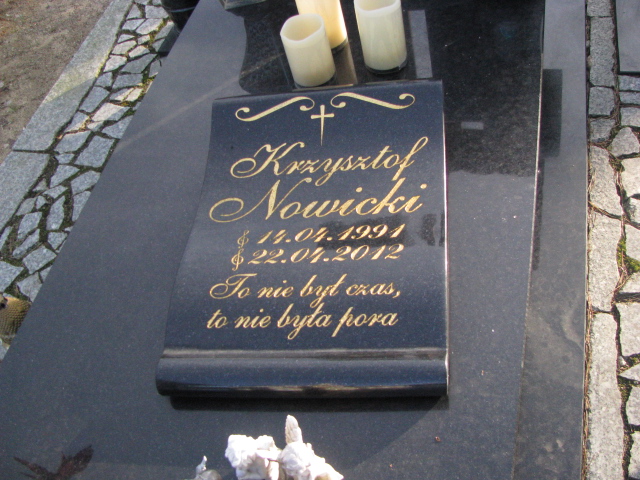 Krzysztof Nowicki 1991 Żary CK 4986 - Grobonet - Wyszukiwarka osób pochowanych