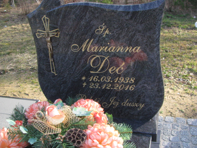 Marianna Deć 1938 Żary CK 4986 - Grobonet - Wyszukiwarka osób pochowanych